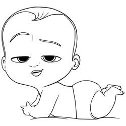 Zeichnungen zum Ausmalen: Boss Baby - Kostenlose Malvorlagen zum Ausdrucken