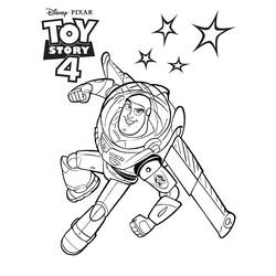Zeichnungen zum Ausmalen: Buzz Lightyear - Kostenlose Malvorlagen zum Ausdrucken