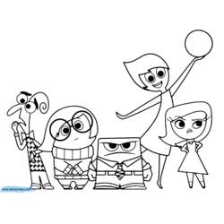Zeichnungen zum Ausmalen: Inside Out - Kostenlose Malvorlagen zum Ausdrucken