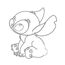 Zeichnungen zum Ausmalen: Lilo und Stitch - Kostenlose Malvorlagen zum Ausdrucken