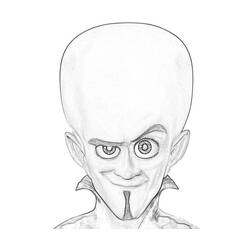 Zeichnungen zum Ausmalen: Megamind - Kostenlose Malvorlagen zum Ausdrucken