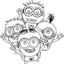 Zeichnungen zum Ausmalen: Minion - Kostenlose Malvorlagen zum Ausdrucken