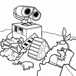 Zeichnungen zum Ausmalen: WALL-E - Kostenlose Malvorlagen zum Ausdrucken