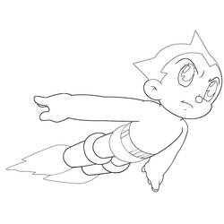 Zeichnungen zum Ausmalen: Astro Boy - Kostenlose Malvorlagen zum Ausdrucken