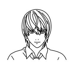 Zeichnungen zum Ausmalen: Death Note - Kostenlose Malvorlagen zum Ausdrucken