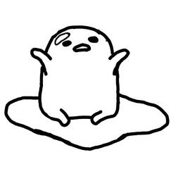 Zeichnungen zum Ausmalen: Gudetama - Kostenlose Malvorlagen zum Ausdrucken