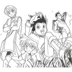 Zeichnungen zum Ausmalen: Hunter x Hunter - Kostenlose Malvorlagen zum Ausdrucken