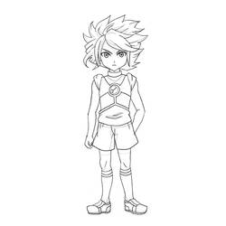 Zeichnungen zum Ausmalen: Inazuma Eleven - Kostenlose Malvorlagen zum Ausdrucken