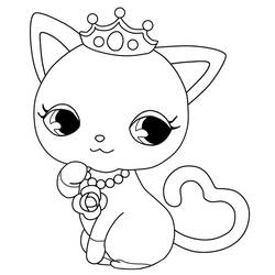 Zeichnungen zum Ausmalen: Jewelpet - Kostenlose Malvorlagen zum Ausdrucken