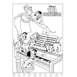 Malvorlage: 101 Dalmatiner (Animierte Filme) #129227 - Kostenlose Malvorlagen zum Ausdrucken