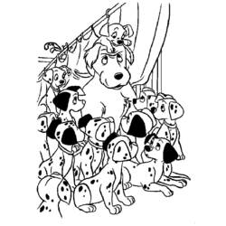 Malvorlage: 101 Dalmatiner (Animierte Filme) #129384 - Kostenlose Malvorlagen zum Ausdrucken