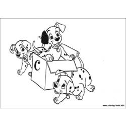 Malvorlage: 101 Dalmatiner (Animierte Filme) #129387 - Kostenlose Malvorlagen zum Ausdrucken