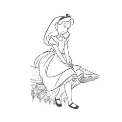 Malvorlage: Alice im Wunderland (Animierte Filme) #128020 - Kostenlose Malvorlagen zum Ausdrucken