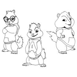 Malvorlage: Alvin und die Chipmunks (Animierte Filme) #128241 - Kostenlose Malvorlagen zum Ausdrucken