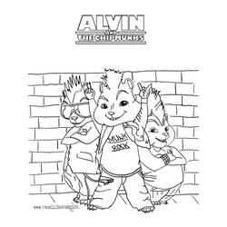 Malvorlage: Alvin und die Chipmunks (Animierte Filme) #128263 - Kostenlose Malvorlagen zum Ausdrucken
