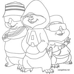 Malvorlage: Alvin und die Chipmunks (Animierte Filme) #128298 - Kostenlose Malvorlagen zum Ausdrucken