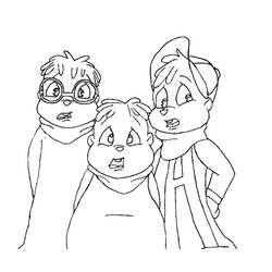 Malvorlage: Alvin und die Chipmunks (Animierte Filme) #128307 - Kostenlose Malvorlagen zum Ausdrucken