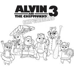 Malvorlage: Alvin und die Chipmunks (Animierte Filme) #128338 - Kostenlose Malvorlagen zum Ausdrucken
