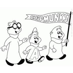 Malvorlage: Alvin und die Chipmunks (Animierte Filme) #128355 - Kostenlose Malvorlagen zum Ausdrucken