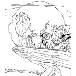 Malvorlage: Der König der Löwen (Animierte Filme) #73625 - Kostenlose Malvorlagen zum Ausdrucken