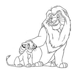 Malvorlage: Der König der Löwen (Animierte Filme) #73651 - Kostenlose Malvorlagen zum Ausdrucken