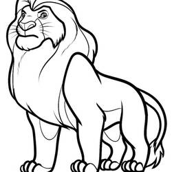 Malvorlage: Der König der Löwen (Animierte Filme) #74007 - Kostenlose Malvorlagen zum Ausdrucken