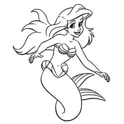 Malvorlage: Die kleine Meerjungfrau (Animierte Filme) #127233 - Kostenlose Malvorlagen zum Ausdrucken
