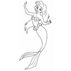 Malvorlage: Die kleine Meerjungfrau (Animierte Filme) #127235 - Kostenlose Malvorlagen zum Ausdrucken