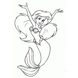Malvorlage: Die kleine Meerjungfrau (Animierte Filme) #127244 - Kostenlose Malvorlagen zum Ausdrucken