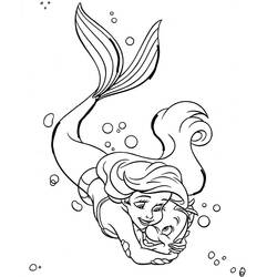 Malvorlage: Die kleine Meerjungfrau (Animierte Filme) #127250 - Kostenlose Malvorlagen zum Ausdrucken