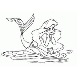 Malvorlage: Die kleine Meerjungfrau (Animierte Filme) #127260 - Kostenlose Malvorlagen zum Ausdrucken