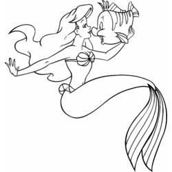 Malvorlage: Die kleine Meerjungfrau (Animierte Filme) #127261 - Kostenlose Malvorlagen zum Ausdrucken