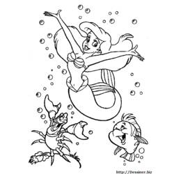 Malvorlage: Die kleine Meerjungfrau (Animierte Filme) #127265 - Kostenlose Malvorlagen zum Ausdrucken