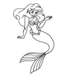 Malvorlage: Die kleine Meerjungfrau (Animierte Filme) #127292 - Kostenlose Malvorlagen zum Ausdrucken