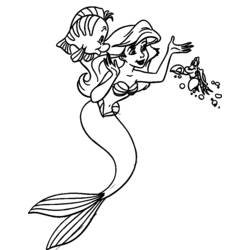 Malvorlage: Die kleine Meerjungfrau (Animierte Filme) #127320 - Kostenlose Malvorlagen zum Ausdrucken