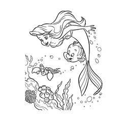Malvorlage: Die kleine Meerjungfrau (Animierte Filme) #127326 - Kostenlose Malvorlagen zum Ausdrucken