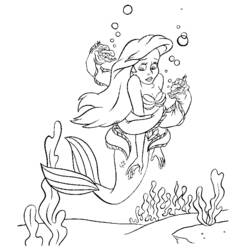 Malvorlage: Die kleine Meerjungfrau (Animierte Filme) #127342 - Kostenlose Malvorlagen zum Ausdrucken
