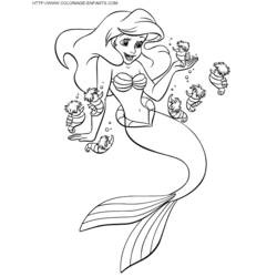 Malvorlage: Die kleine Meerjungfrau (Animierte Filme) #127362 - Kostenlose Malvorlagen zum Ausdrucken