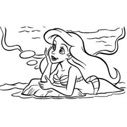 Malvorlage: Die kleine Meerjungfrau (Animierte Filme) #127420 - Kostenlose Malvorlagen zum Ausdrucken