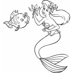 Malvorlage: Die kleine Meerjungfrau (Animierte Filme) #127493 - Kostenlose Malvorlagen zum Ausdrucken