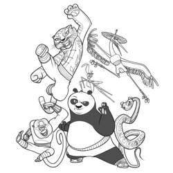 Malvorlage: Kung-Fu-Panda (Animierte Filme) #73332 - Kostenlose Malvorlagen zum Ausdrucken