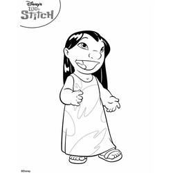 Malvorlage: Lilo & Stich (Animierte Filme) #44844 - Kostenlose Malvorlagen zum Ausdrucken