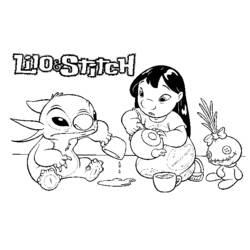 Malvorlage: Lilo & Stich (Animierte Filme) #45072 - Kostenlose Malvorlagen zum Ausdrucken