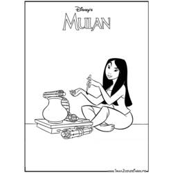Malvorlage: Mulan (Animierte Filme) #133628 - Kostenlose Malvorlagen zum Ausdrucken