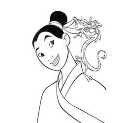 Malvorlage: Mulan (Animierte Filme) #133655 - Kostenlose Malvorlagen zum Ausdrucken