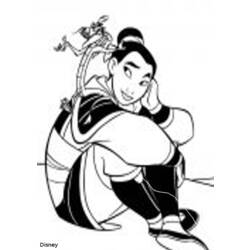 Malvorlage: Mulan (Animierte Filme) #133676 - Kostenlose Malvorlagen zum Ausdrucken
