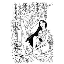 Malvorlage: Pocahontas (Animierte Filme) #131329 - Kostenlose Malvorlagen zum Ausdrucken