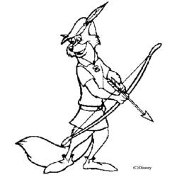 Malvorlage: Robin Hood (Animierte Filme) #133003 - Kostenlose Malvorlagen zum Ausdrucken