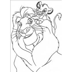 Zeichnungen zum Ausmalen: Simba - Druckbare Malvorlagen