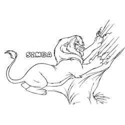 Malvorlage: Simba (Animierte Filme) #170016 - Kostenlose Malvorlagen zum Ausdrucken